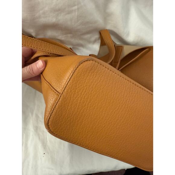 Miztique Isabelle Scoop Neck Tote Bag Leather Camel Brown GS - Picture 7 of 7